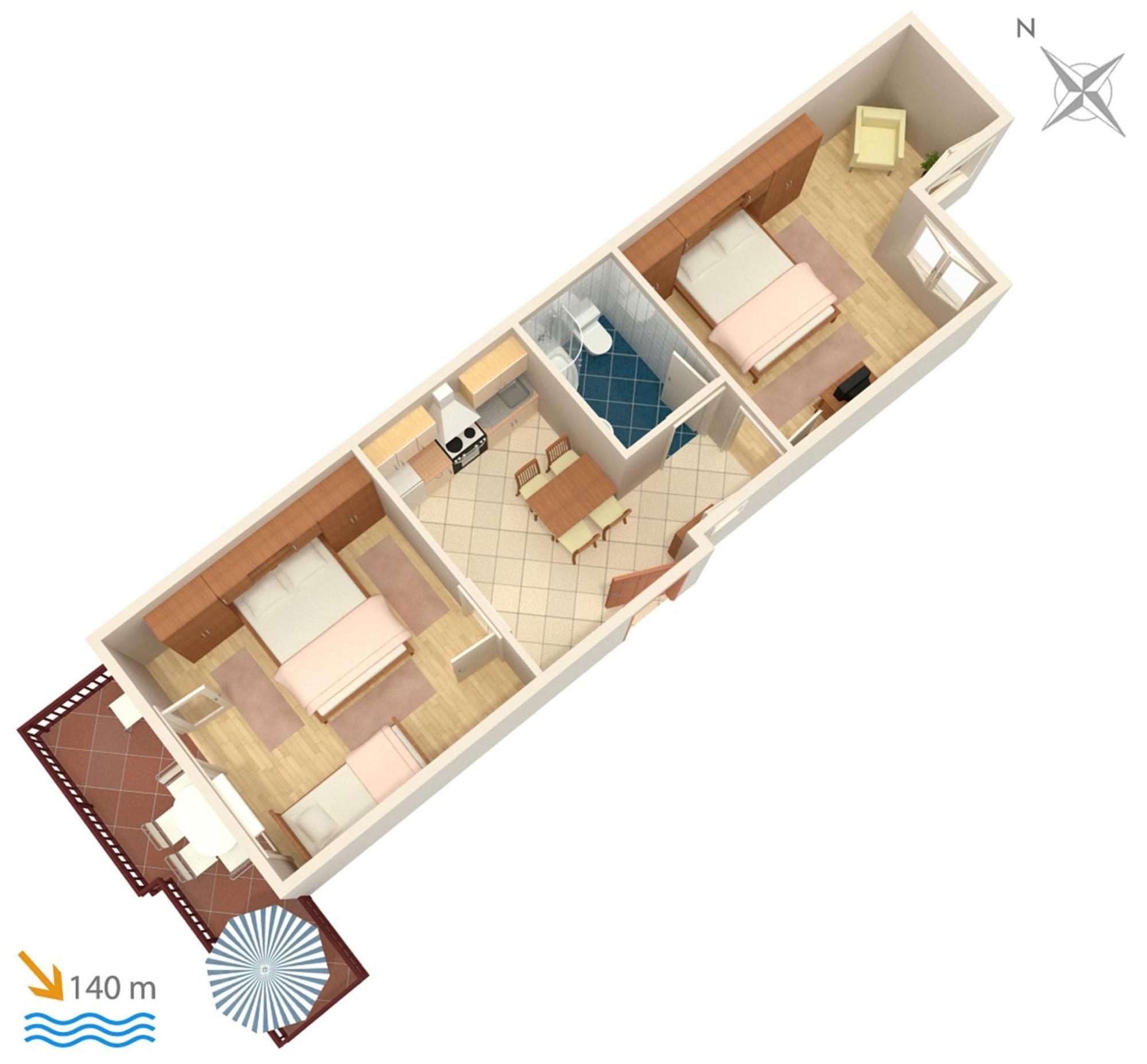 Apartments And Rooms By The Sea Brela, Makarska - 2752 Esterno foto