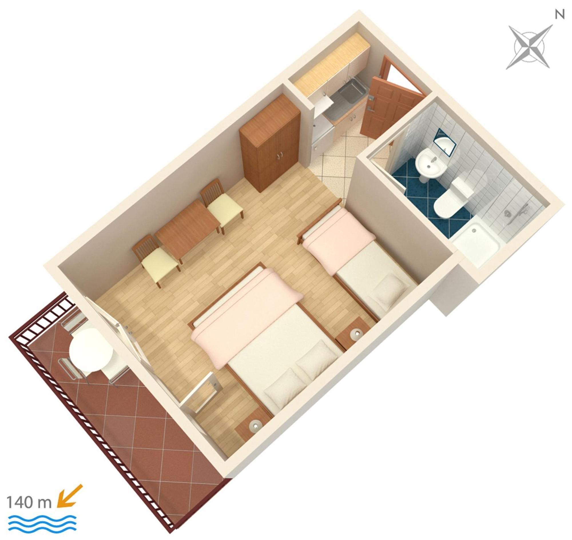 Apartments And Rooms By The Sea Brela, Makarska - 2752 Esterno foto